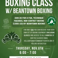 Boxing Class w/ Beantown Boxing thumbnail