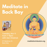 Meditate in Back Bay with Gen Khedrub thumbnail