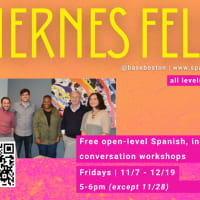 ¡Viernes Felices!: free in-person Spanish convo practice thumbnail