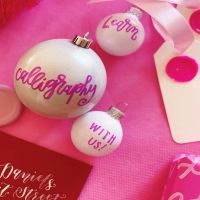 Sip & Script: Calligraphy Holiday Ornaments thumbnail