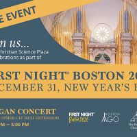 Join us at the Christian Science Plaza for celebrations as part of First NightⓇ Boston 2026 thumbnail