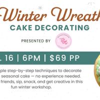 Winter Wreath Cake Decorating thumbnail