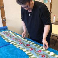 Winter Workshop: Wet Felted Wool Scarf thumbnail