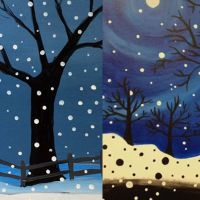 Winter Workshop": Paint Your Own Winter Landscape thumbnail