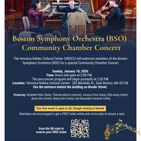 Boston Symphony Orchestra to Perform Free Community Chamber Concert at the Veronica Robles Cultural Center thumbnail