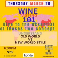 Wine Tasting 101: Understanding the “New World" vs. "Old World" Style at Bonde Fine Wine Shop thumbnail