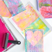 Minni Tween Workshop - Valentine Gelatin Printmaking thumbnail
