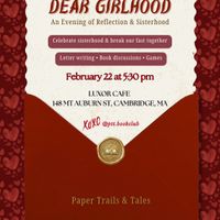 Bookclub: Dear Girlhood thumbnail