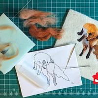 2D Needle Felting 101 Painting with wool thumbnail