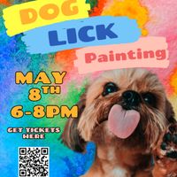 Dog "Lick Painting" At  East Regiment Beer Co. thumbnail