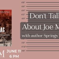 Don't Talk About Joe Mac with Author Springs Toledo thumbnail