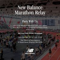 The New Balance Marathon Relay at the TRACK at New Balance to Kick Off Boston’s Biggest Running Weekend thumbnail