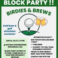 Birdies & Brews Block Party @ Distraction Brewing! thumbnail