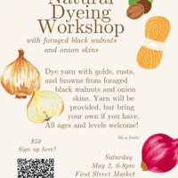 Natural Yarn Dyeing Workshop w/K.O. Knits thumbnail