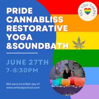 PRIDE Cannabliss Restorative yoga and Soundbath thumbnail