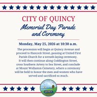 City of Quincy Memorial Day Parade and Ceremony thumbnail