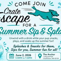 Yappy Hour: Summer Sip & Splach with Crate Escape thumbnail