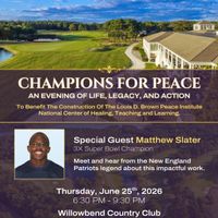 Champions for Peace: An Evening of Life, Legacy, and Action with Matthew Slater thumbnail