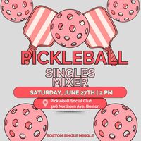 PICKLEBALL AND MINGLE FOR SINGLES! thumbnail