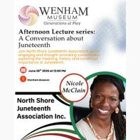 Afternoon Lecture series: A Conversation about Juneteenth thumbnail