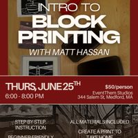 Intro to Block Printing with Matt Hassan thumbnail