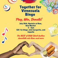 Together For Venezuela Bingo Fundraiser thumbnail