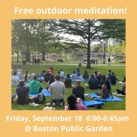 Free Outdoor Meditation @ Boston Public Garden thumbnail