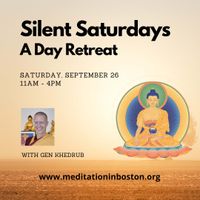Silent Saturdays: A beginners day retreat with Gen Khedrub thumbnail