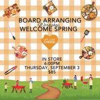   Share this event  Get Labor Day Ready! Grazing Board Arranging Workshop thumbnail