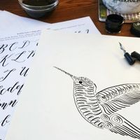 Crafts & Cocktails: Modern Script Calligraphy at New England Botanic Garden thumbnail