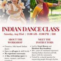 Indian Dance Workshop thumbnail