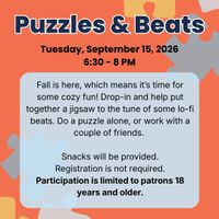 Puzzles and Beats @ North Quincy thumbnail