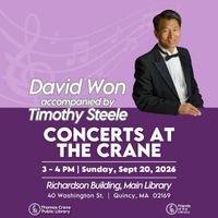 Concerts at the Crane: David Won ~ voice & piano thumbnail