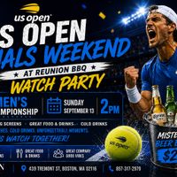 Men’s Final Watch Party | BBQ, Cocktails & Tennis thumbnail