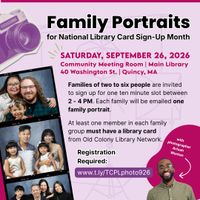 Family Portraits - REGISTRATION REQUIRED thumbnail