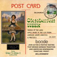 Oktoberfest Week at Bonde: German Grapes, American Wines thumbnail