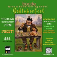 Oktoberfest Food and Wine Pairing Class: Choucroute & American Wines at Bonde thumbnail