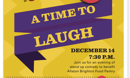Thumbnail for A Time To Laugh: Comedy Supporting The Allston Brighton Food Pantry