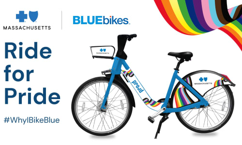 Thumbnail for Blue Cross Blue Shield of Massachusetts Celebrates Pride Month with Return of Proud Bikes to Bluebikes System