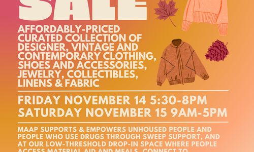 Thumbnail for MAAP Tag Sale Fundraiser