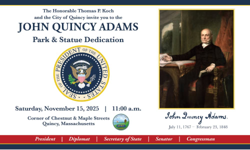 Thumbnail for John Quincy Adams Park And Statue Dedication