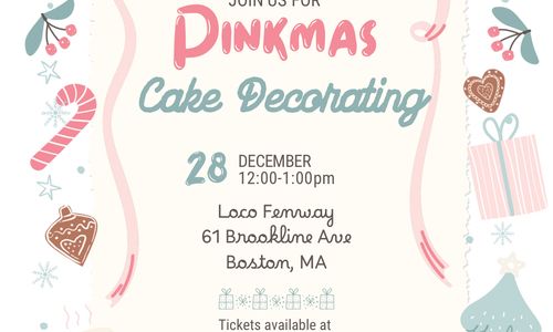 Thumbnail for Pinkmas Christmas cake decorating in Fenway 