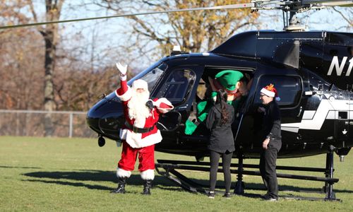 Thumbnail for Santa's Arrival by Helicopter 