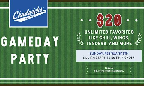 Thumbnail for Game Day Watch Party at Chadwicks