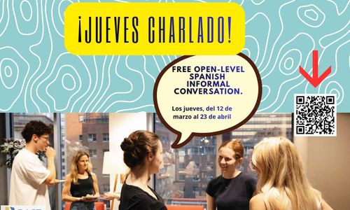 Thumbnail for ¡Jueves Charlado!: Free open-level Spanish informal conversation workshops