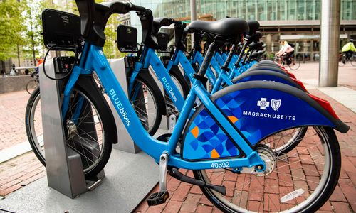 Thumbnail for Blue Cross Blue Shield of MA Celebrates National Bike Month with Free $20 Bluebikes Credits