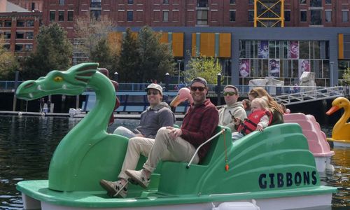 Thumbnail for Animal Pedal Boat Rentals on Boston's Fort Point Channel
