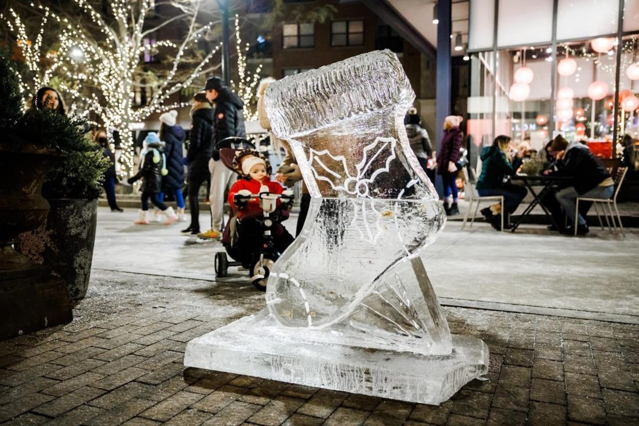 Annual Ice Sculpture Stroll at Assembly Row 12 07 23