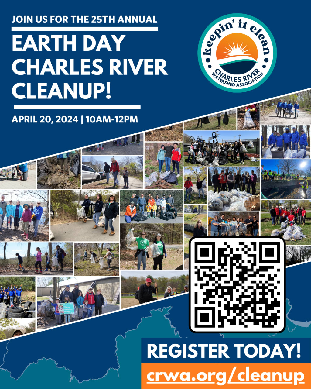 25TH ANNUAL CHARLES RIVER EARTH DAY CLEANUP [04/20/24]