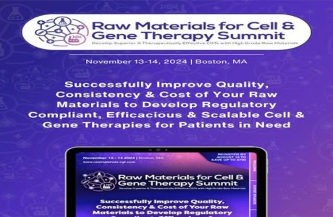 Raw Materials for Cell and Gene Therapy Summit [11/13/24]